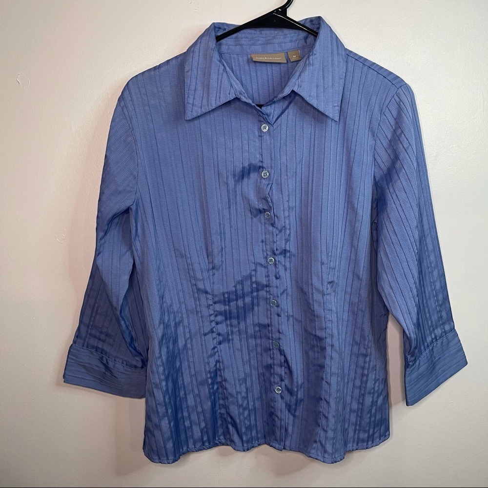Blue Croft & Barrow Button Down Blouse